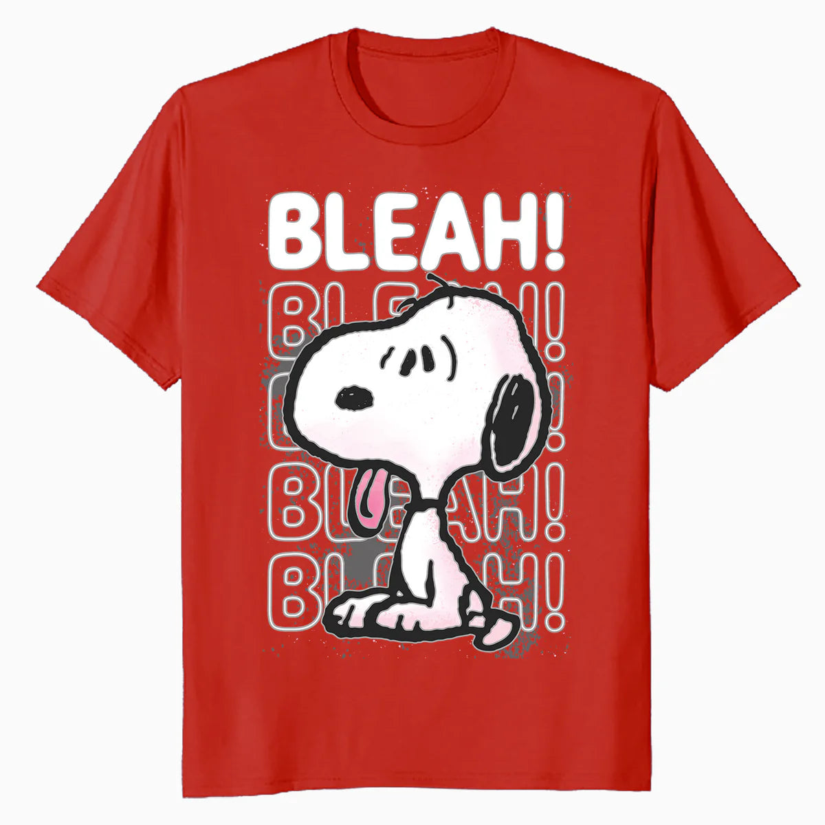 Peanuts Snoopy Graffiti Splat Bleah Lol Stencil 90s Official Men's T-Shirt