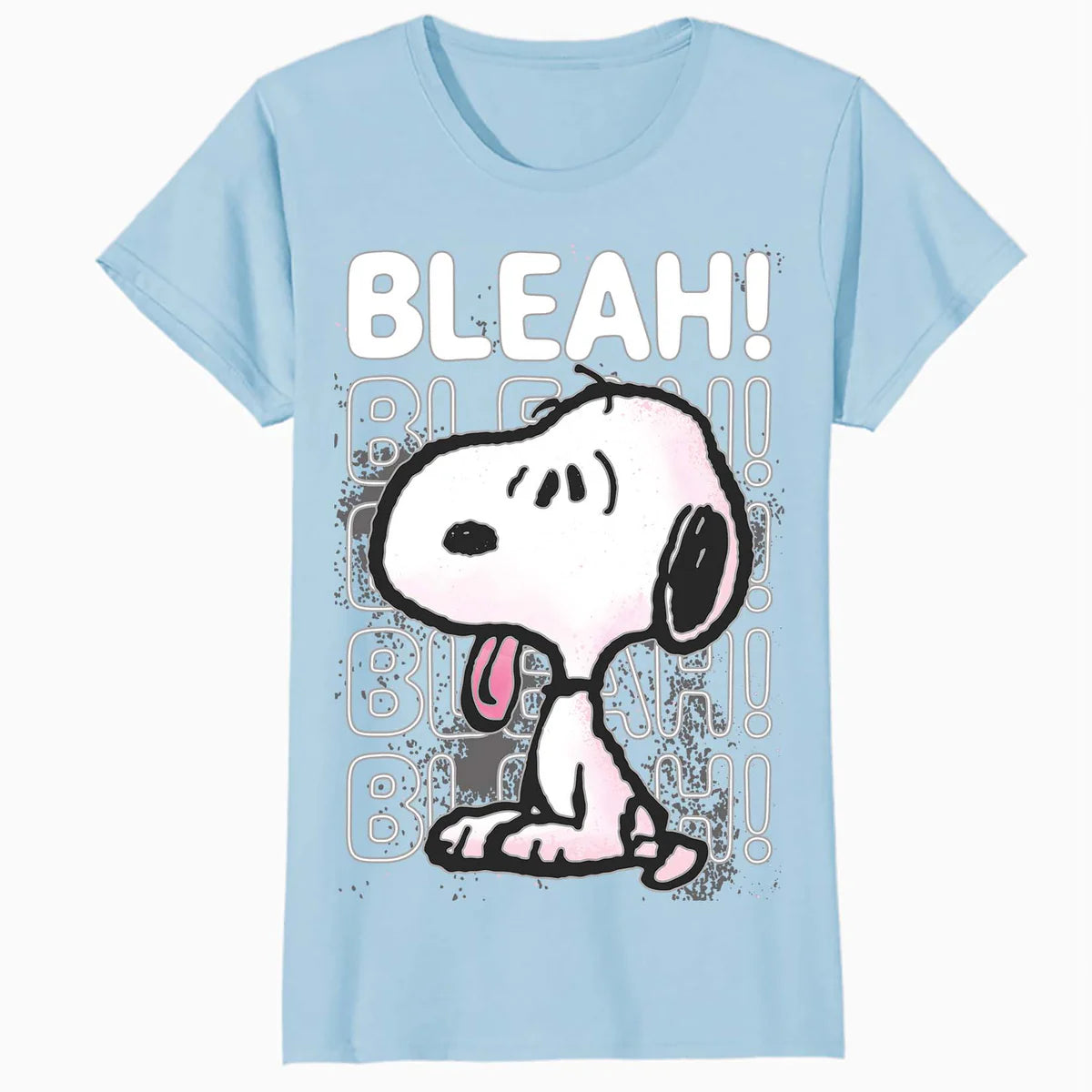 Peanuts Snoopy Graffiti Splat Bleah Lol Stencil 90s Official Women's SKINNY FIT T-Shirt