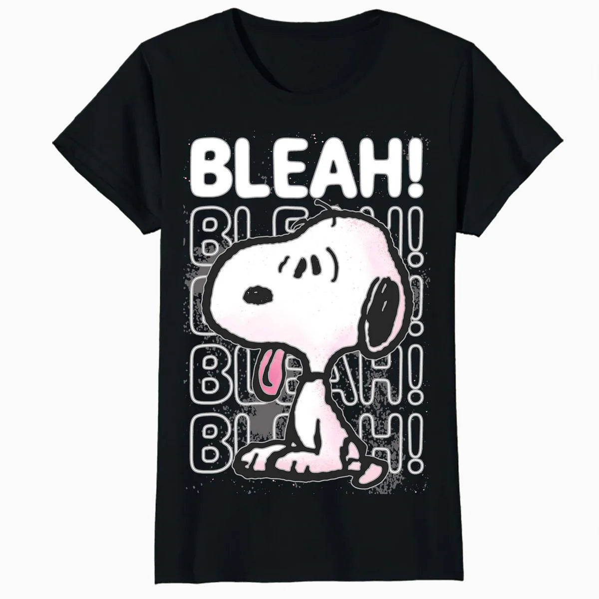 Peanuts Snoopy Graffiti Splat Bleah Lol Stencil 90s Official Women's SKINNY FIT T-Shirt