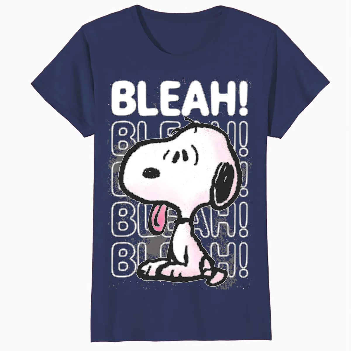 Peanuts Snoopy Graffiti Splat Bleah Lol Stencil 90s Official Women's SKINNY FIT T-Shirt