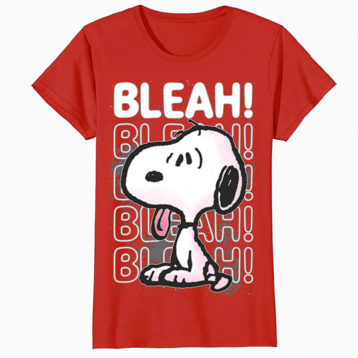 Peanuts Snoopy Graffiti Splat Bleah Lol Stencil 90s Official Women's SKINNY FIT T-Shirt