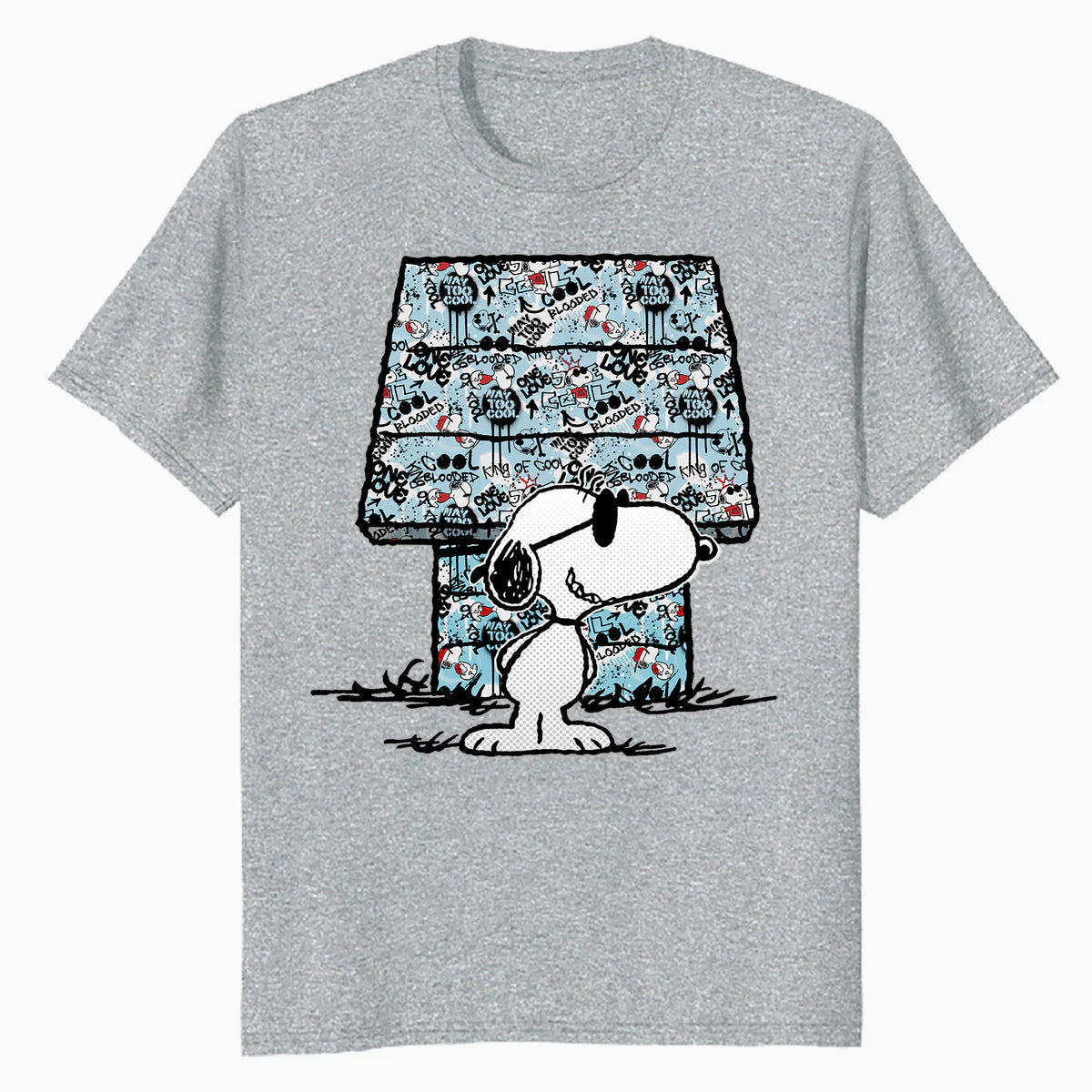 Peanuts Snoopy Joe Cool Graffiti Dog House Urban Street Art Official Men's T-Shirt
