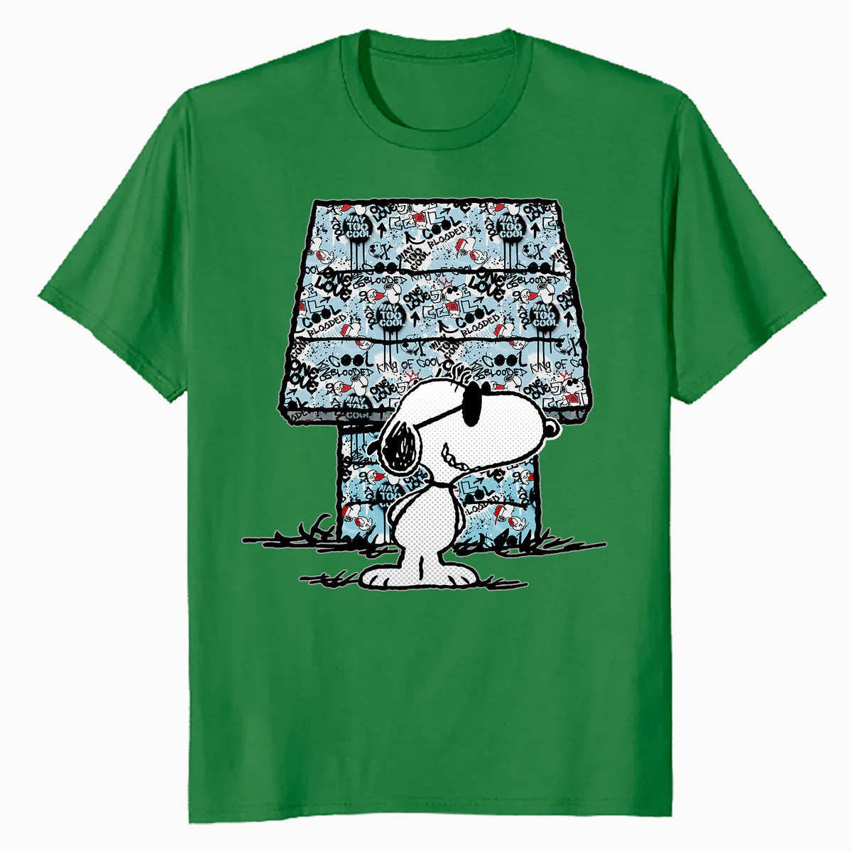 Peanuts Snoopy Joe Cool Graffiti Dog House Urban Street Art Official Men's T-Shirt