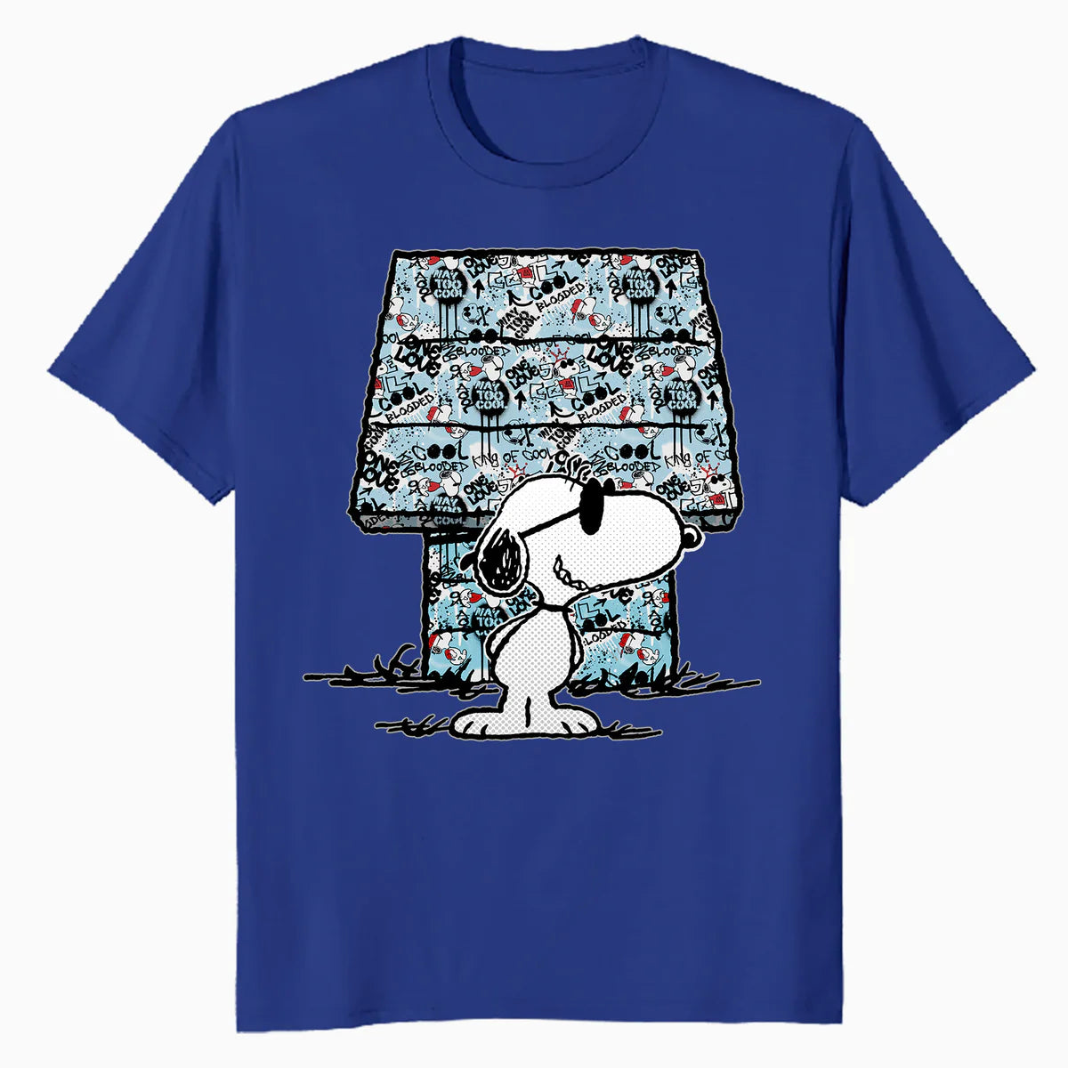 Peanuts Snoopy Joe Cool Graffiti Dog House Urban Street Art Official Men's T-Shirt