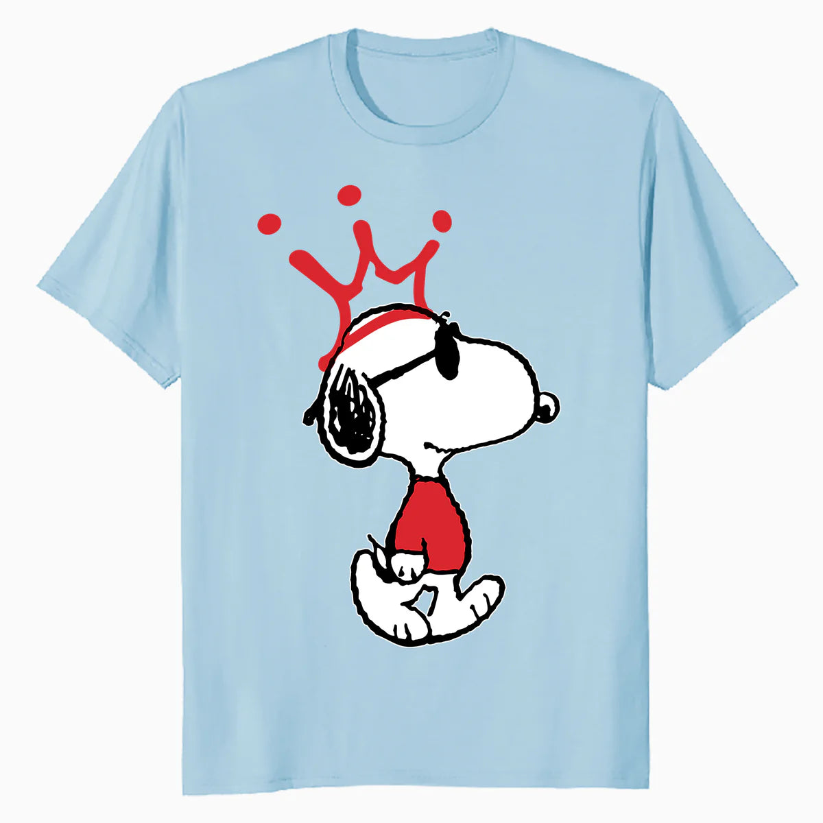 Peanuts Snoopy Joe Cool King Dog Crown Retro 80s 90s Cartoon Official Men's T-Shirt