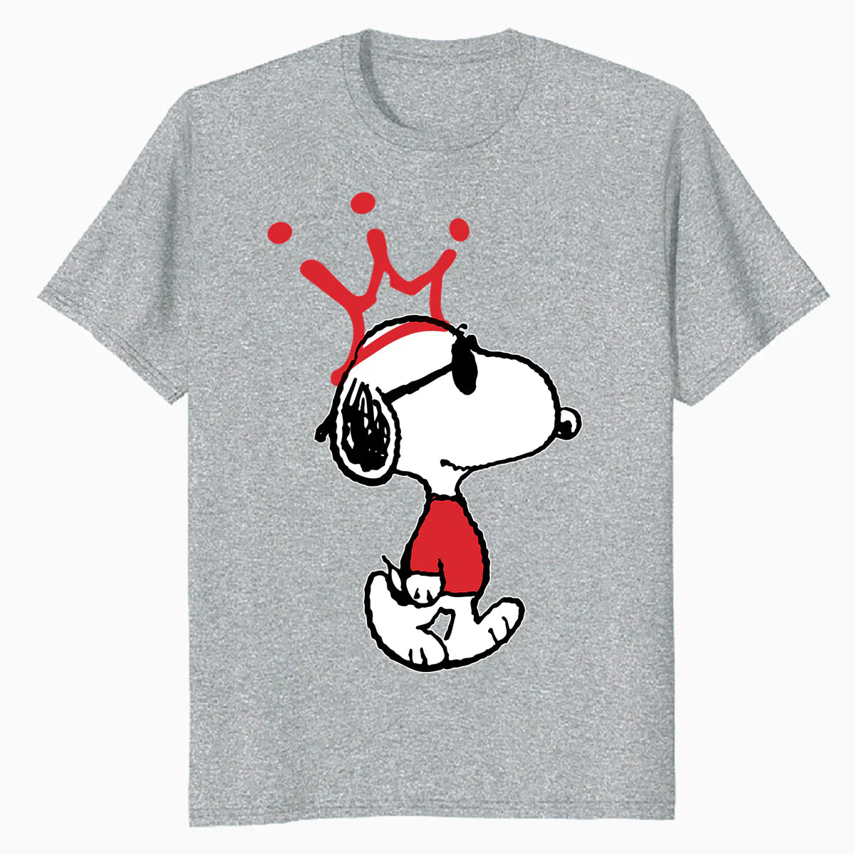 Peanuts Snoopy Joe Cool King Dog Crown Retro 80s 90s Cartoon Official Men's T-Shirt