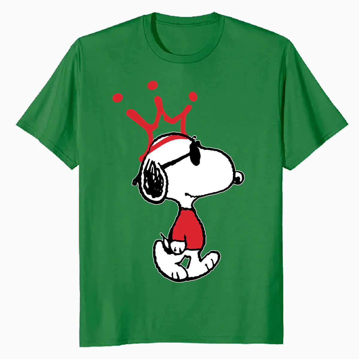 Peanuts Snoopy Joe Cool King Dog Crown Retro 80s 90s Cartoon Official Men's T-Shirt