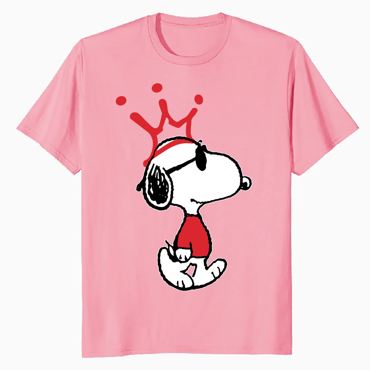 Peanuts Snoopy Joe Cool King Dog Crown Retro 80s 90s Cartoon Official Men's T-Shirt