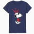 Peanuts Snoopy Joe Cool King Dog Crown Retro 80s 90s Cartoon Official Women's SKINNY FIT T-Shirt