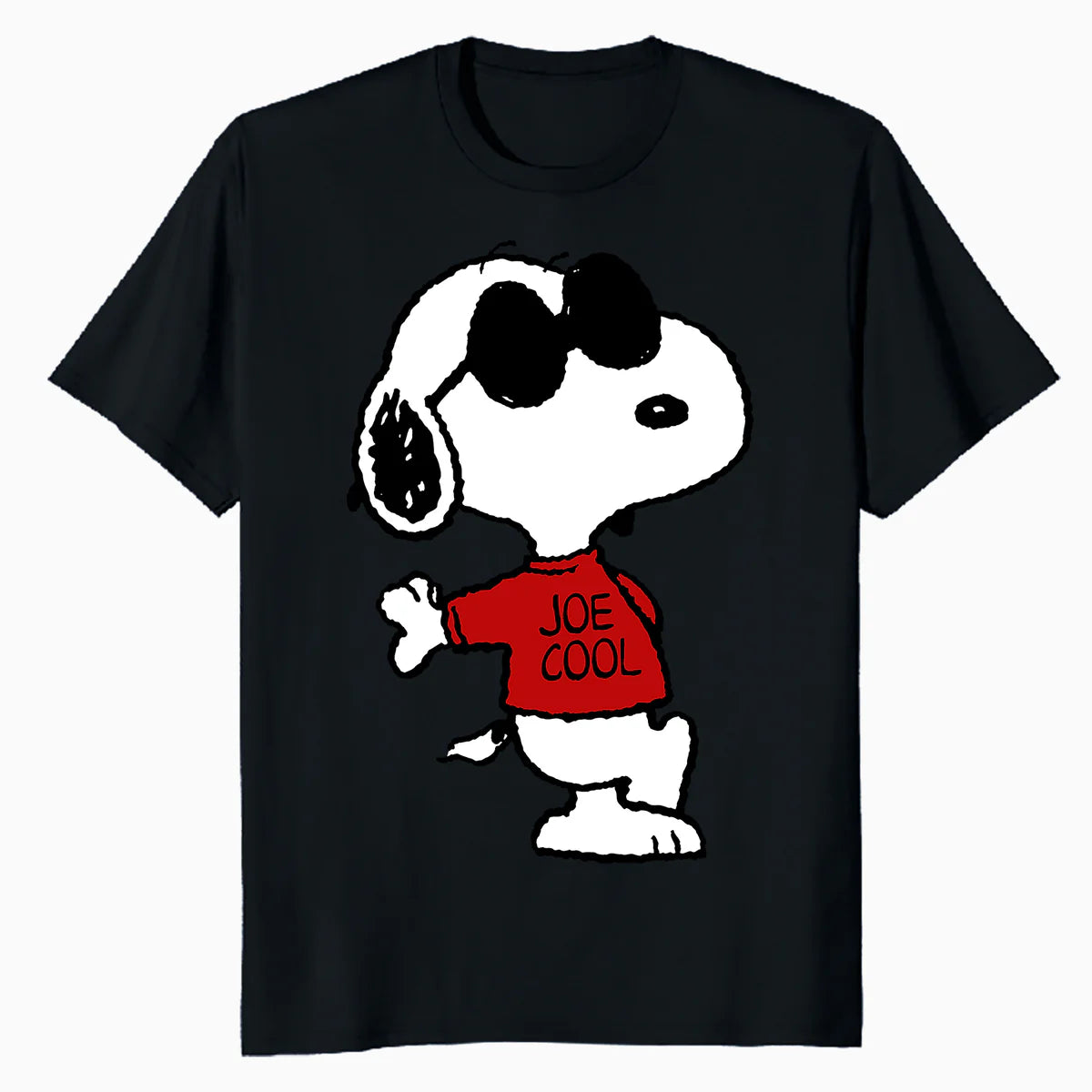 Peanuts Snoopy Joe Cool Old School Comic Geek Retro 80s 90s Official Men's T-Shirt
