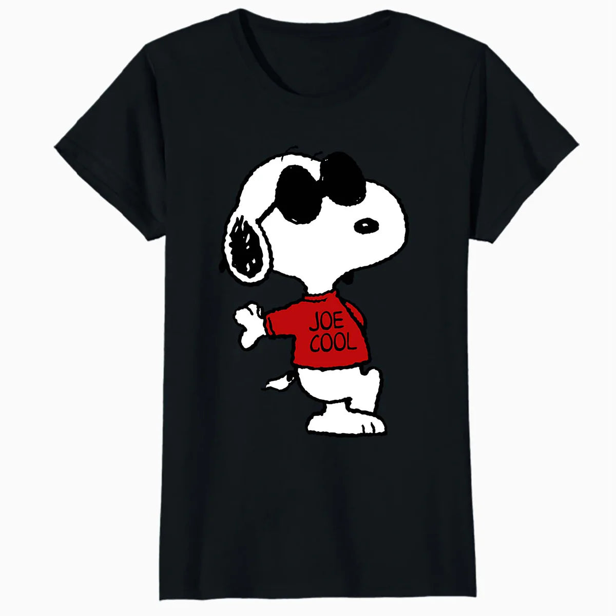 Peanuts Snoopy Joe Cool Old School Comic Geek Retro 80s 90s Official Women's T-Shirt