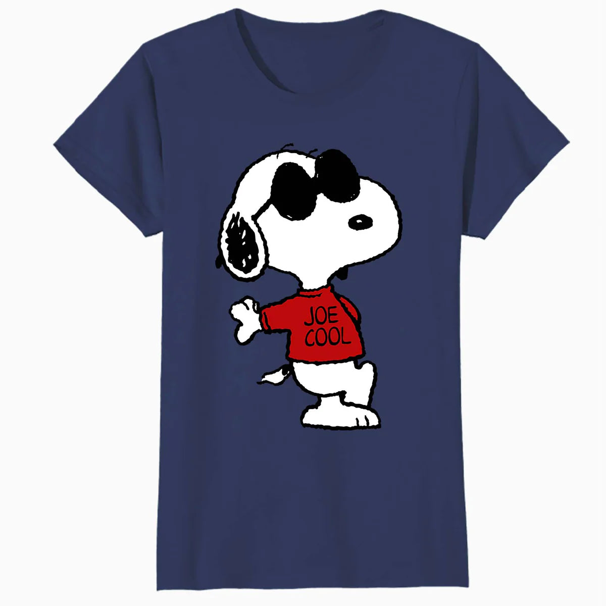 Peanuts Snoopy Joe Cool Old School Comic Geek Retro 80s 90s Official Women's T-Shirt