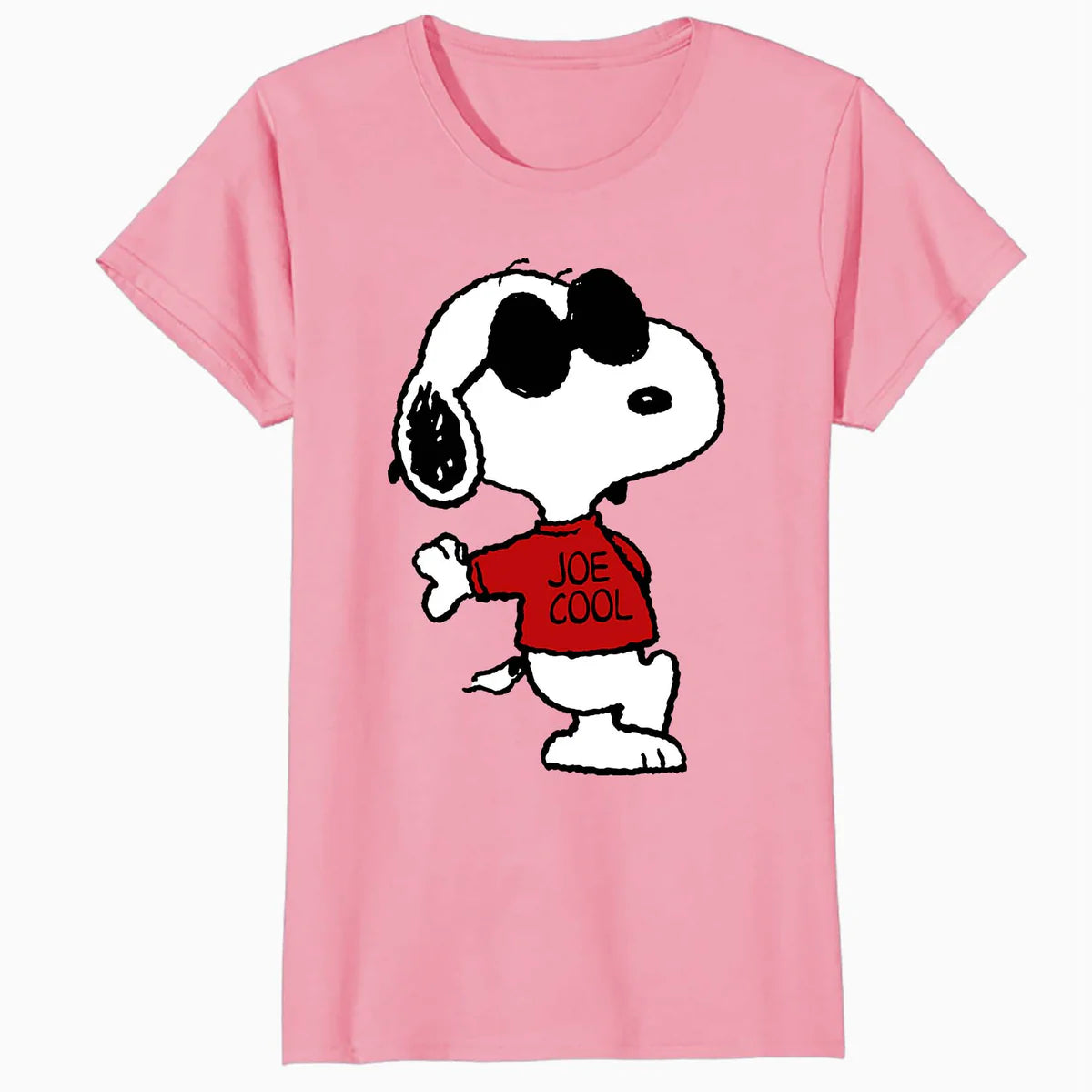 Peanuts Snoopy Joe Cool Old School Comic Geek Retro 80s 90s Official Women's T-Shirt