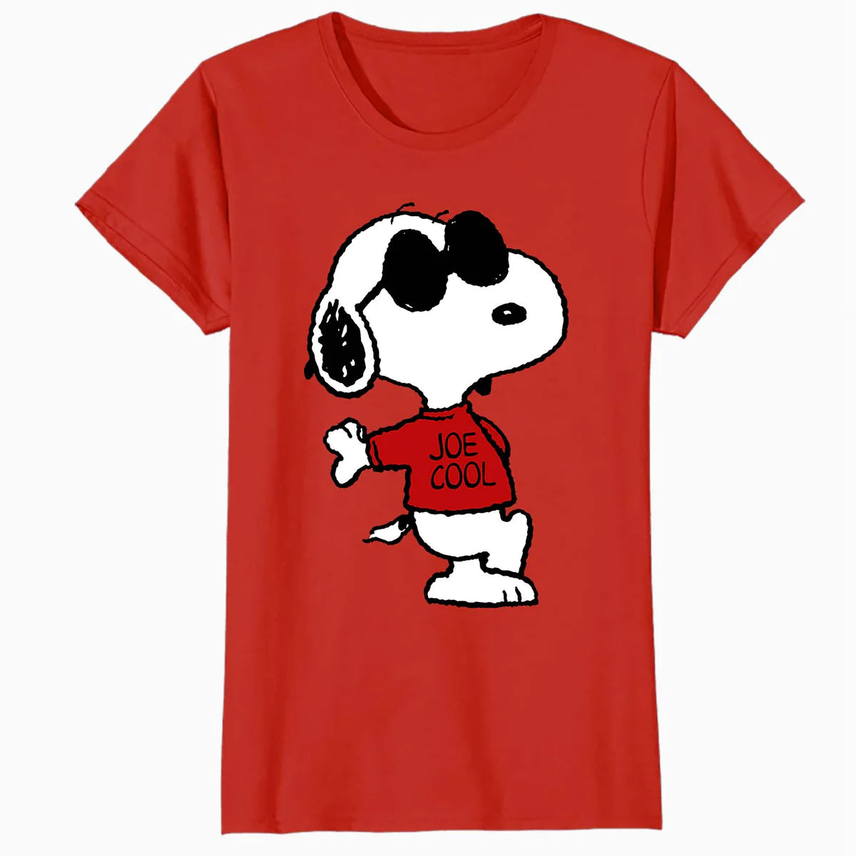 Peanuts Snoopy Joe Cool Old School Comic Geek Retro 80s 90s Official Women's T-Shirt