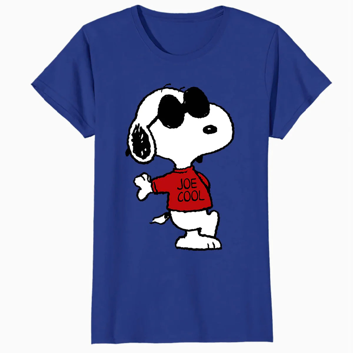 Peanuts Snoopy Joe Cool Old School Comic Geek Retro 80s 90s Official Women's T-Shirt