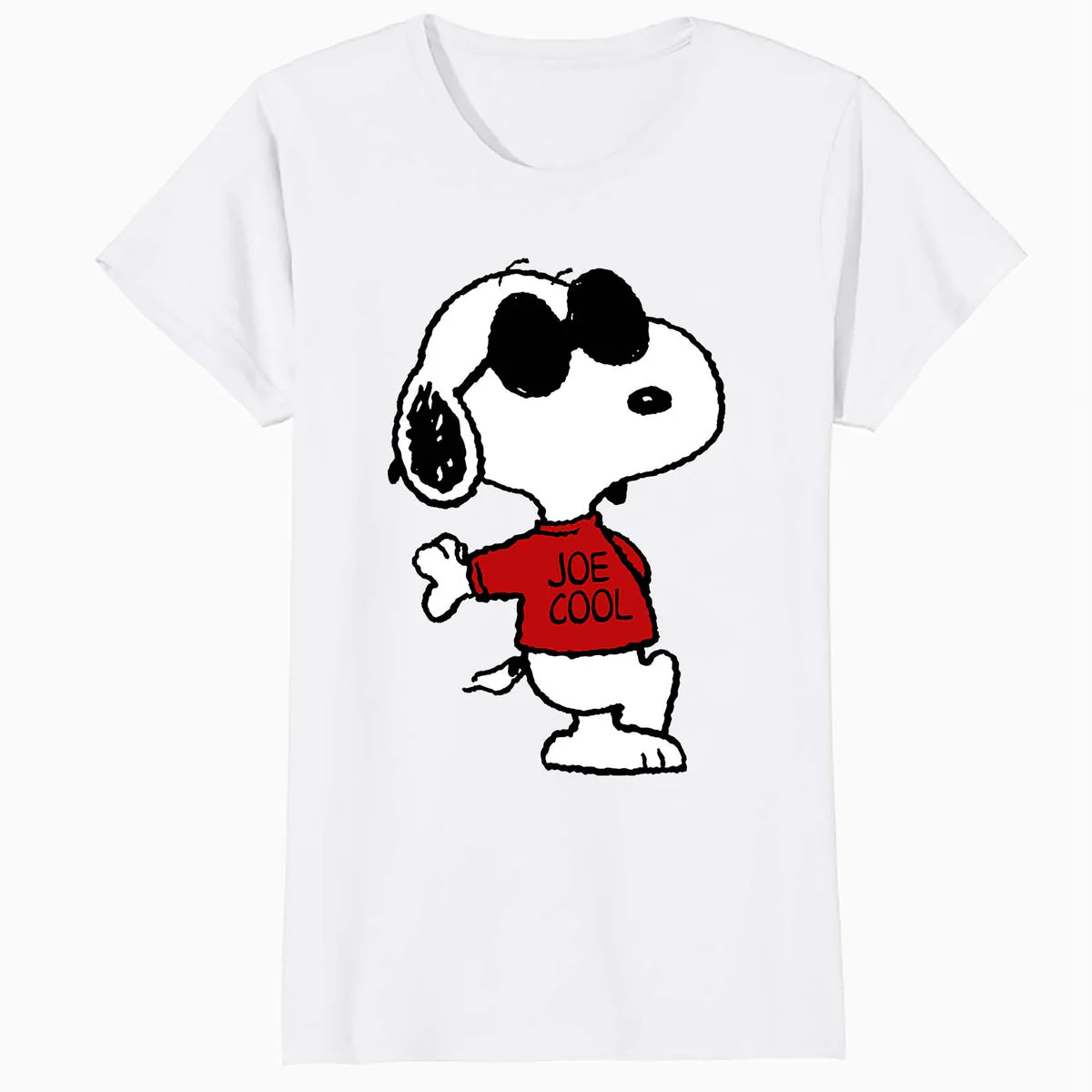 Peanuts Snoopy Joe Cool Old School Comic Geek Retro 80s 90s Official Women's T-Shirt