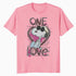 Peanuts Snoopy Joe Cool One Love Glitch Vintage Valentines Official Men's T-Shirt