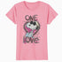 Peanuts Snoopy Joe Cool One Love Glitch Vintage Valentines Official Women's SKINNY FIT T-Shirt