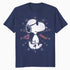 Peanuts Snoopy Joe Cool Starburst Glitch Love 90s Valentine Official Men's T-Shirt