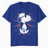 Peanuts Snoopy Joe Cool Starburst Glitch Love 90s Valentine Official Men's T-Shirt