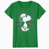 Peanuts Snoopy Joe Cool Starburst Glitch Love 90s Valentine Official Women's SKINNY FIT T-Shirt