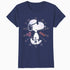 Peanuts Snoopy Joe Cool Starburst Glitch Love 90s Valentine Official Women's SKINNY FIT T-Shirt