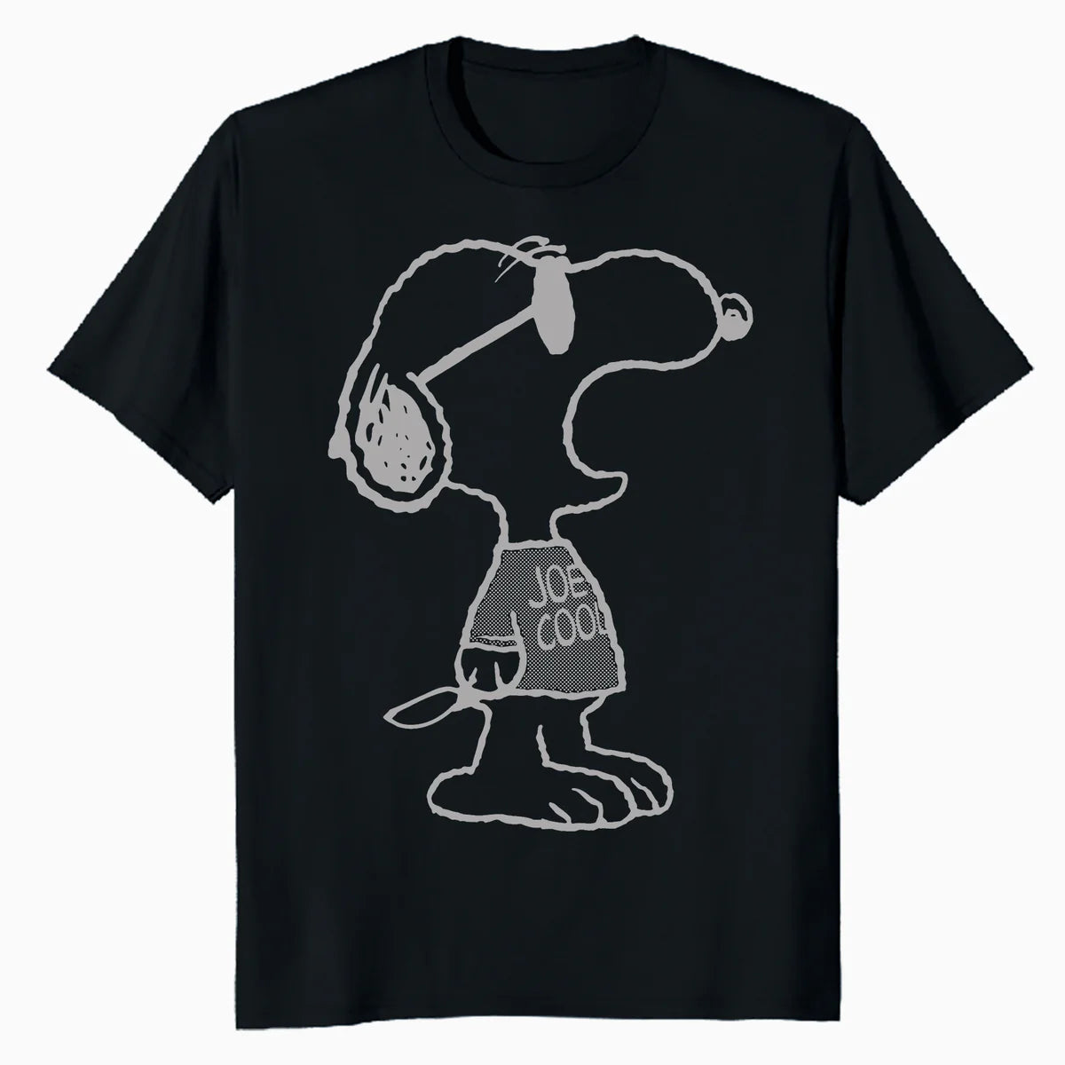 Peanuts Snoopy Joe Cool Stencil Urban Street Art Retro 1990s Official Men's T-Shirt