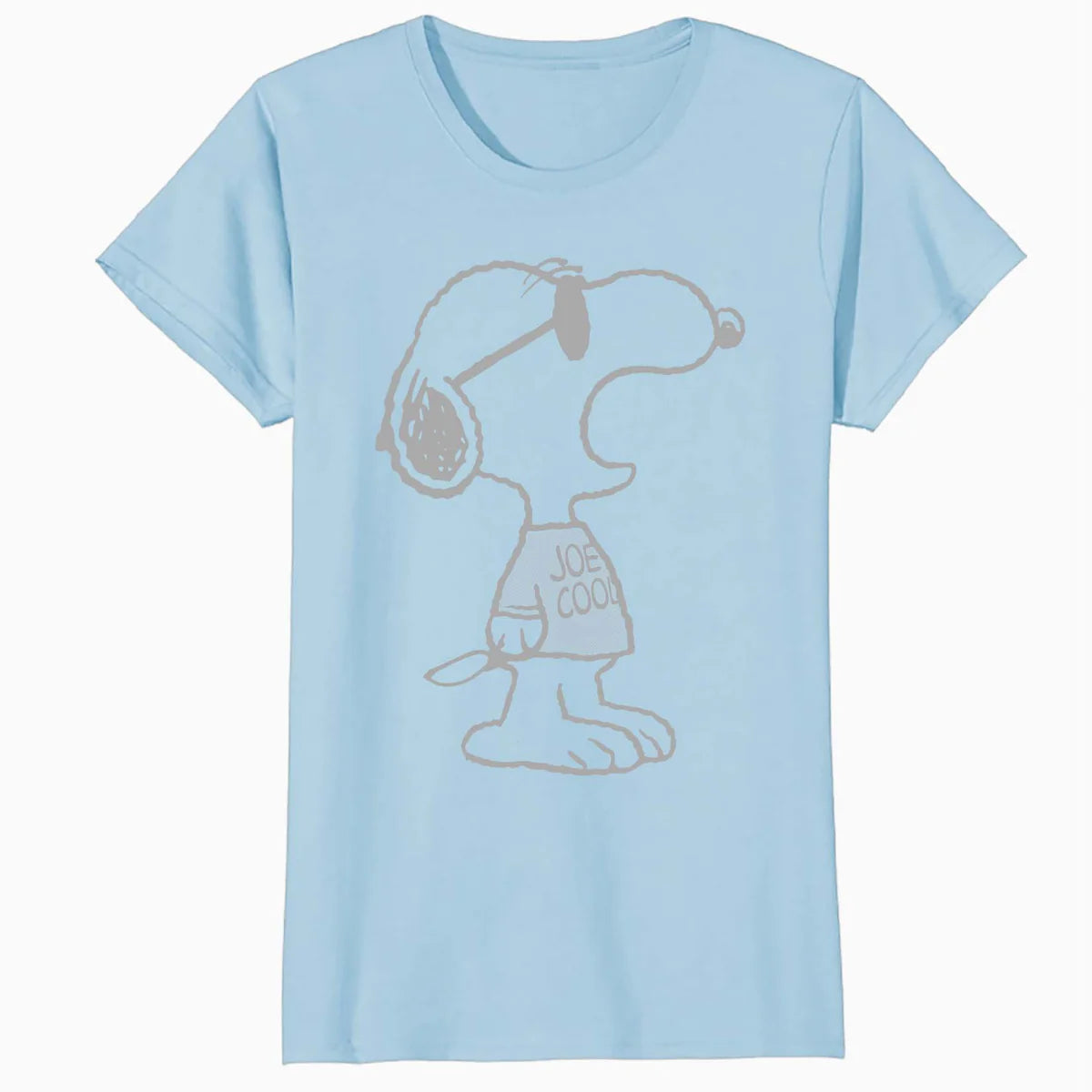 Peanuts Snoopy Joe Cool Stencil Urban Street Art Retro 1990s Official Women's SKINNY FIT T-Shirt
