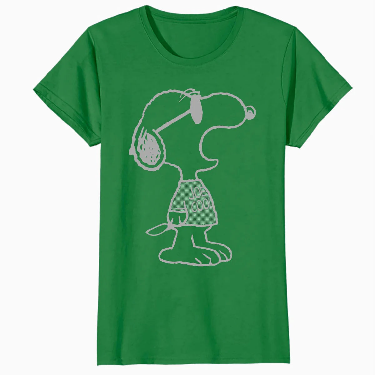 Peanuts Snoopy Joe Cool Stencil Urban Street Art Retro 1990s Official Women's SKINNY FIT T-Shirt