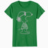 Peanuts Snoopy Joe Cool Stencil Urban Street Art Retro 1990s Official Women's SKINNY FIT T-Shirt