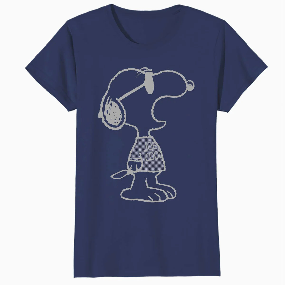 Peanuts Snoopy Joe Cool Stencil Urban Street Art Retro 1990s Official Women's SKINNY FIT T-Shirt