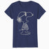 Peanuts Snoopy Joe Cool Stencil Urban Street Art Retro 1990s Official Women's SKINNY FIT T-Shirt