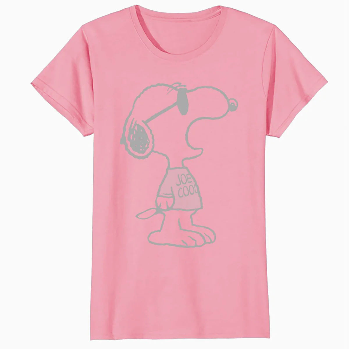 Peanuts Snoopy Joe Cool Stencil Urban Street Art Retro 1990s Official Women's SKINNY FIT T-Shirt