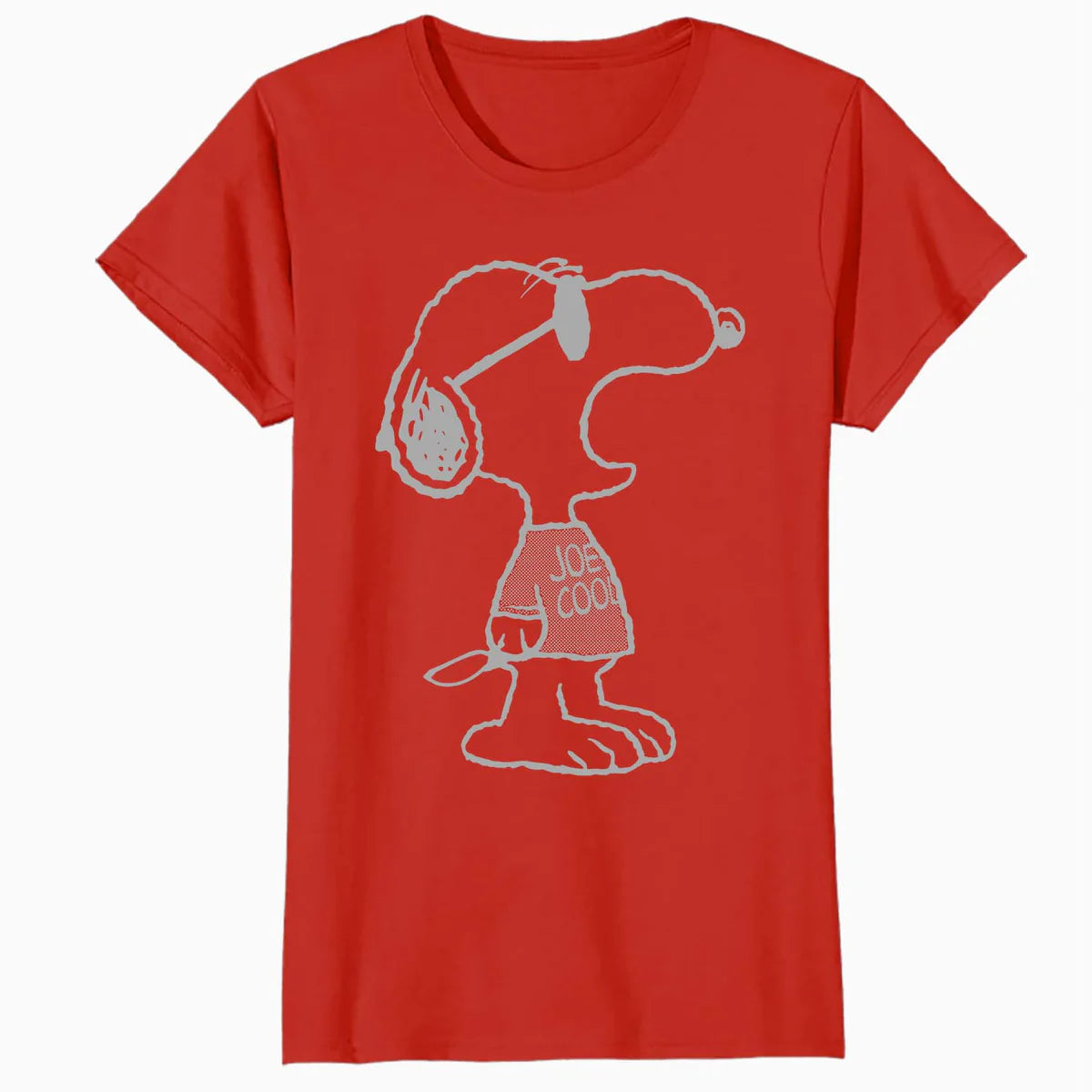 Peanuts Snoopy Joe Cool Stencil Urban Street Art Retro 1990s Official Women's SKINNY FIT T-Shirt