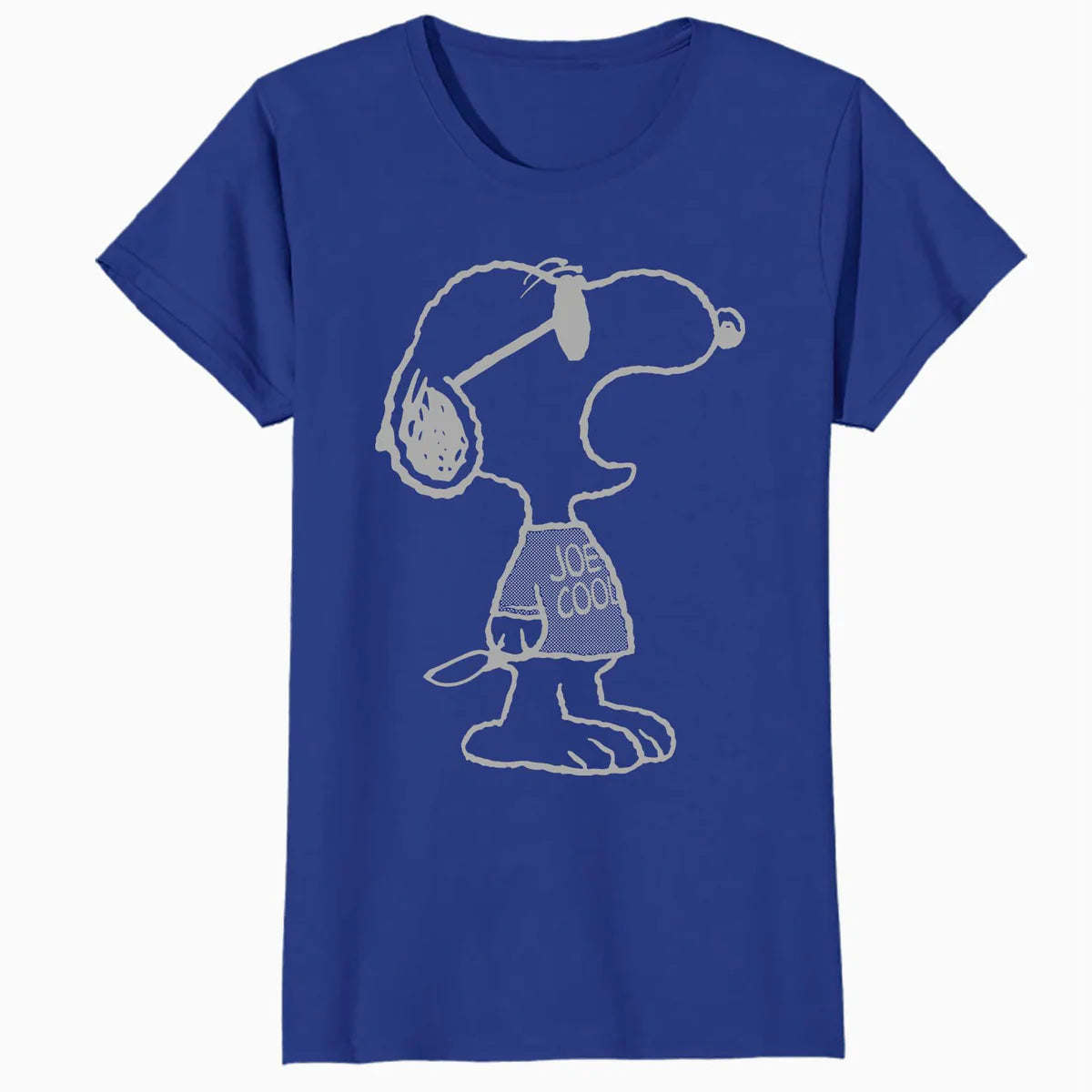 Peanuts Snoopy Joe Cool Stencil Urban Street Art Retro 1990s Official Women's SKINNY FIT T-Shirt