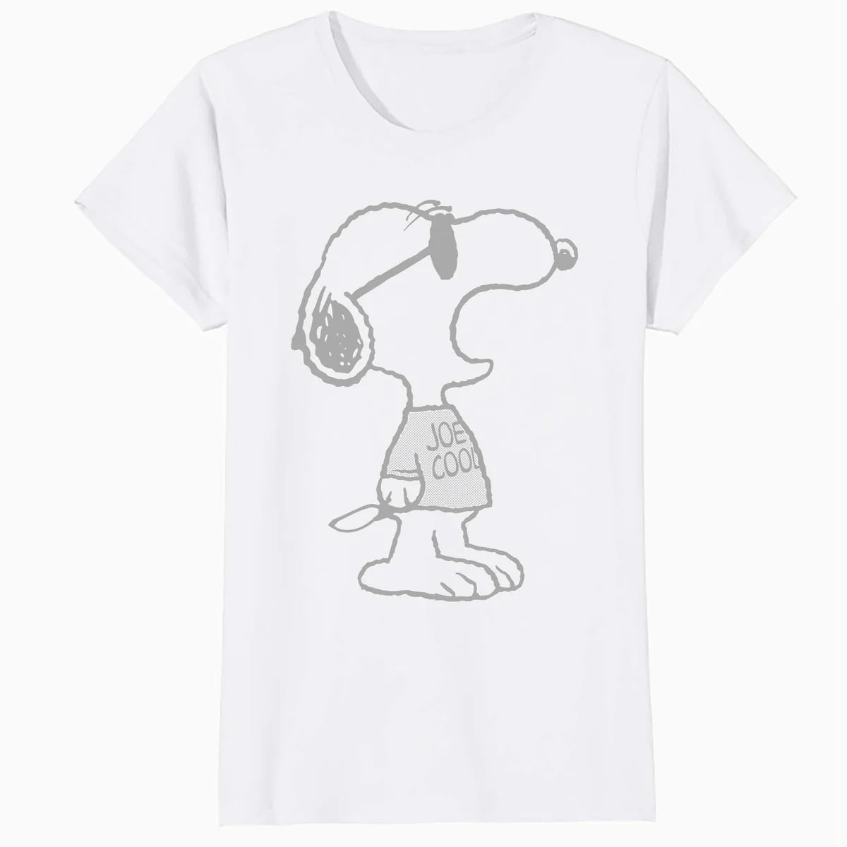 Peanuts Snoopy Joe Cool Stencil Urban Street Art Retro 1990s Official Women's SKINNY FIT T-Shirt
