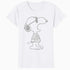 Peanuts Snoopy Joe Cool Stencil Urban Street Art Retro 1990s Official Women's SKINNY FIT T-Shirt