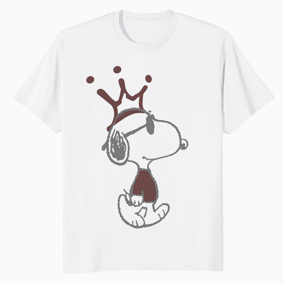 Peanuts Snoopy Joe Cool Urban King Stencil Crown Street Art Official Men's T-Shirt