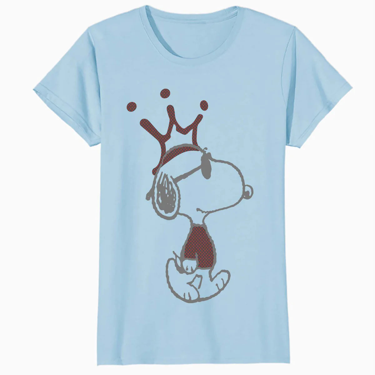 Peanuts Snoopy Joe Cool Urban King Stencil Crown Street Art Official Women's SKINNY FIT T-Shirt