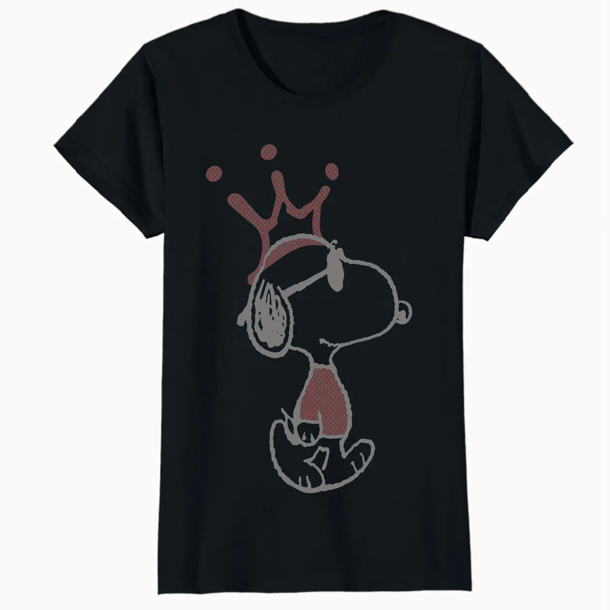 Peanuts Snoopy Joe Cool Urban King Stencil Crown Street Art Official Women's SKINNY FIT T-Shirt