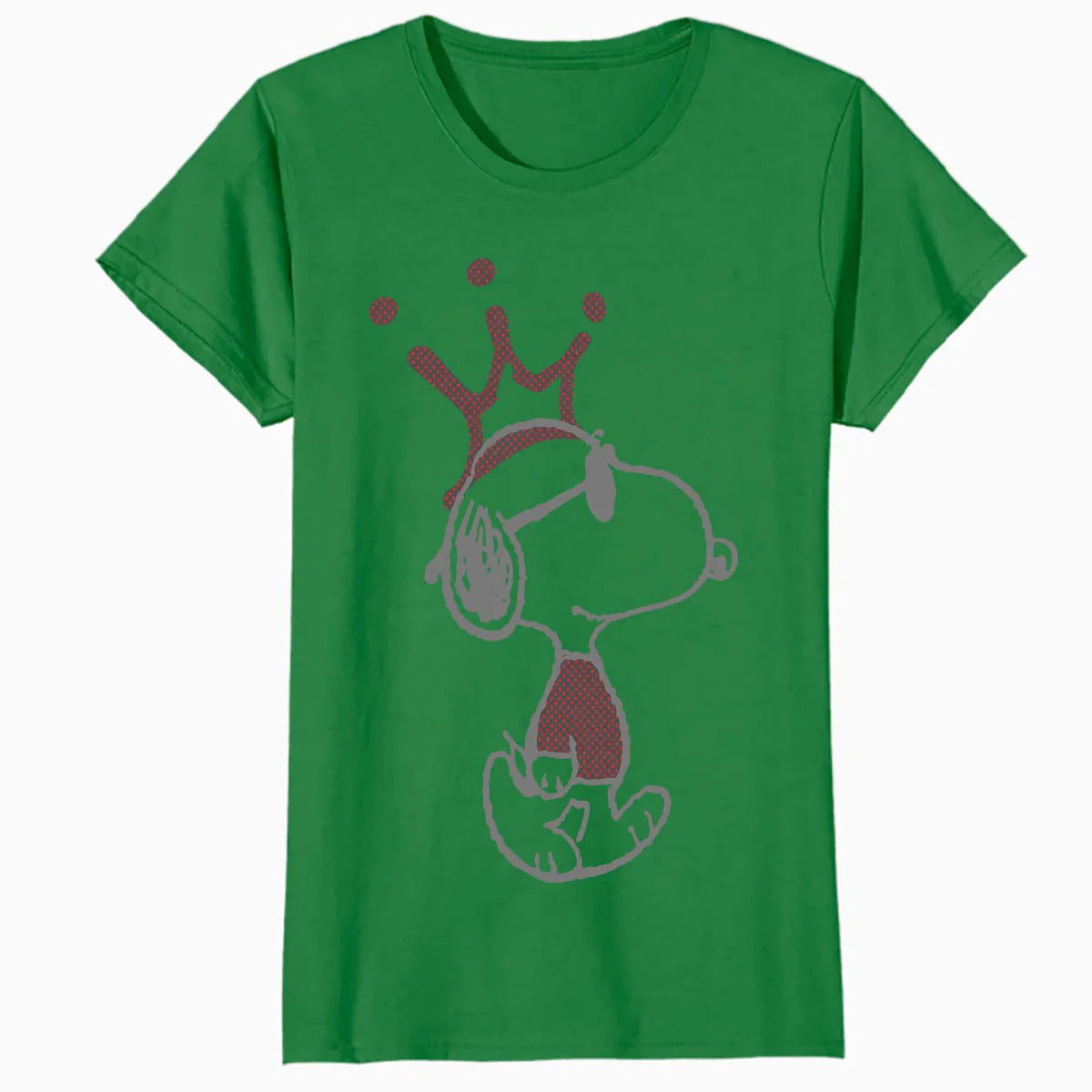 Peanuts Snoopy Joe Cool Urban King Stencil Crown Street Art Official Women's SKINNY FIT T-Shirt