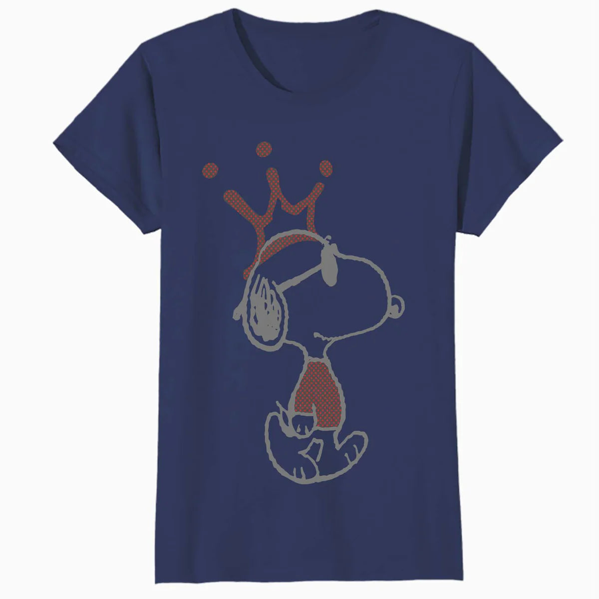 Peanuts Snoopy Joe Cool Urban King Stencil Crown Street Art Official Women's SKINNY FIT T-Shirt