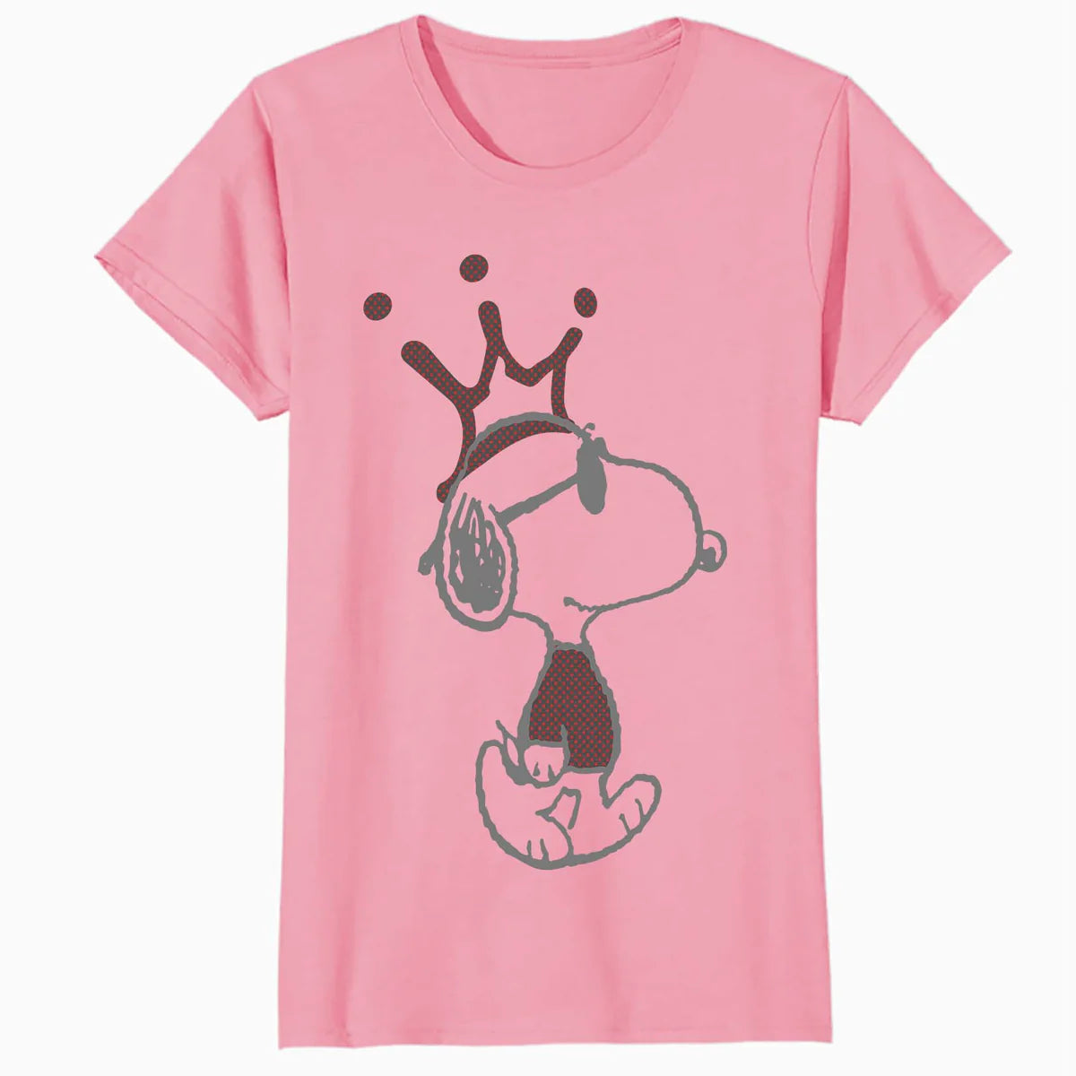 Peanuts Snoopy Joe Cool Urban King Stencil Crown Street Art Official Women's SKINNY FIT T-Shirt