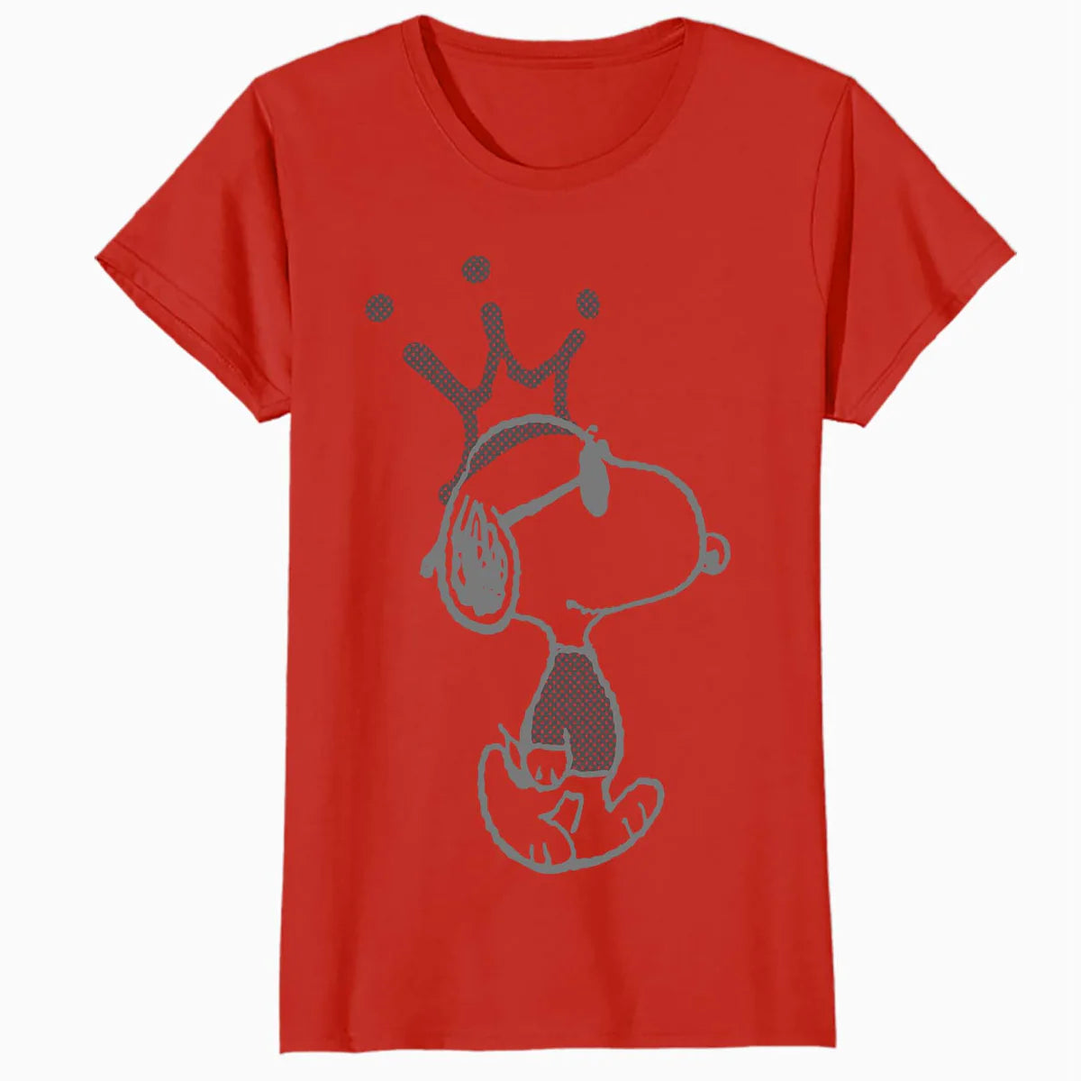 Peanuts Snoopy Joe Cool Urban King Stencil Crown Street Art Official Women's SKINNY FIT T-Shirt