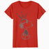 Peanuts Snoopy Joe Cool Urban King Stencil Crown Street Art Official Women's SKINNY FIT T-Shirt