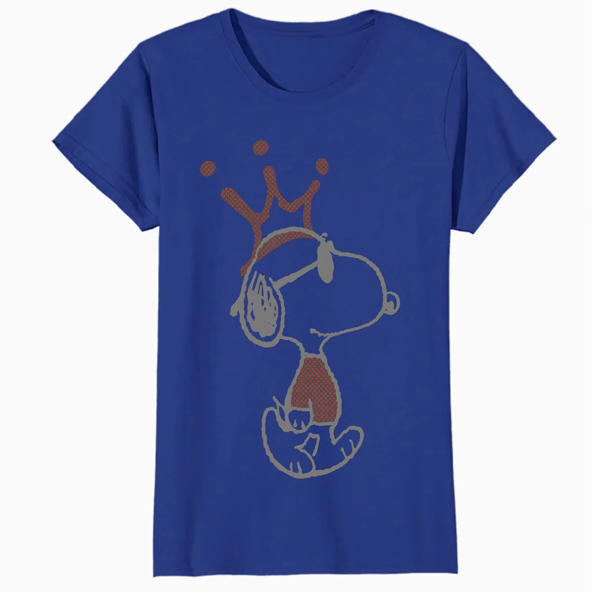 Peanuts Snoopy Joe Cool Urban King Stencil Crown Street Art Official Women's SKINNY FIT T-Shirt