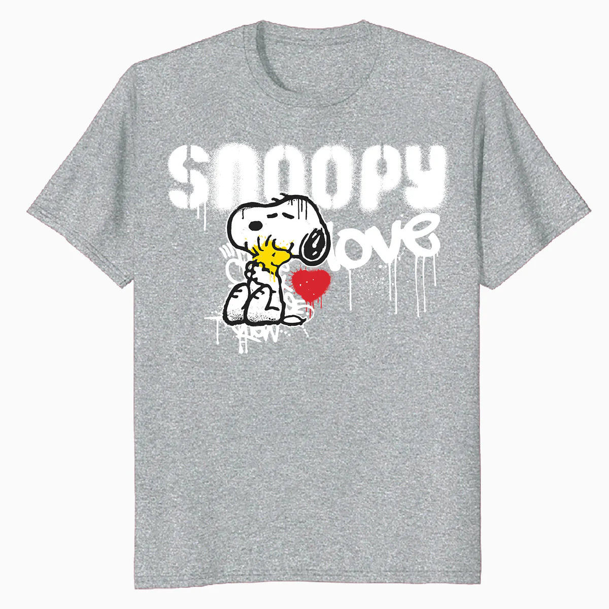 Peanuts Snoopy Love Woodstock Graffiti Retro 90s Street Art Official Men's T-Shirt