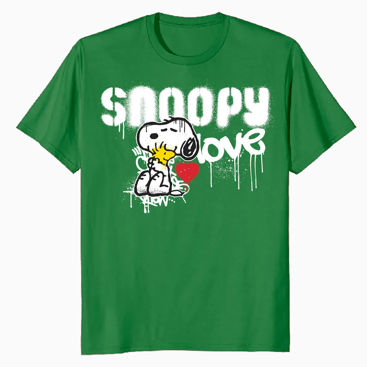 Peanuts Snoopy Love Woodstock Graffiti Retro 90s Street Art Official Men's T-Shirt