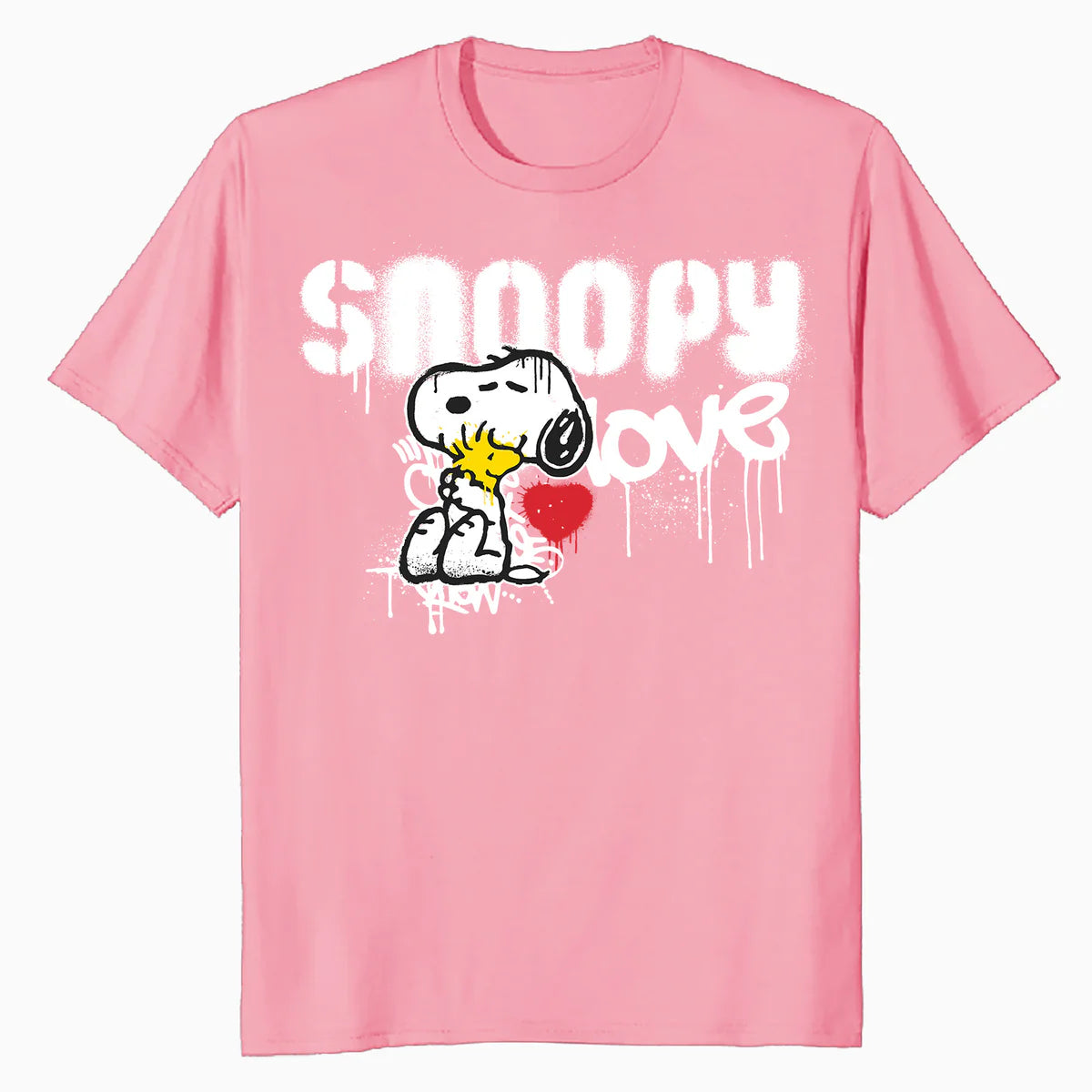 Peanuts Snoopy Love Woodstock Graffiti Retro 90s Street Art Official Men's T-Shirt