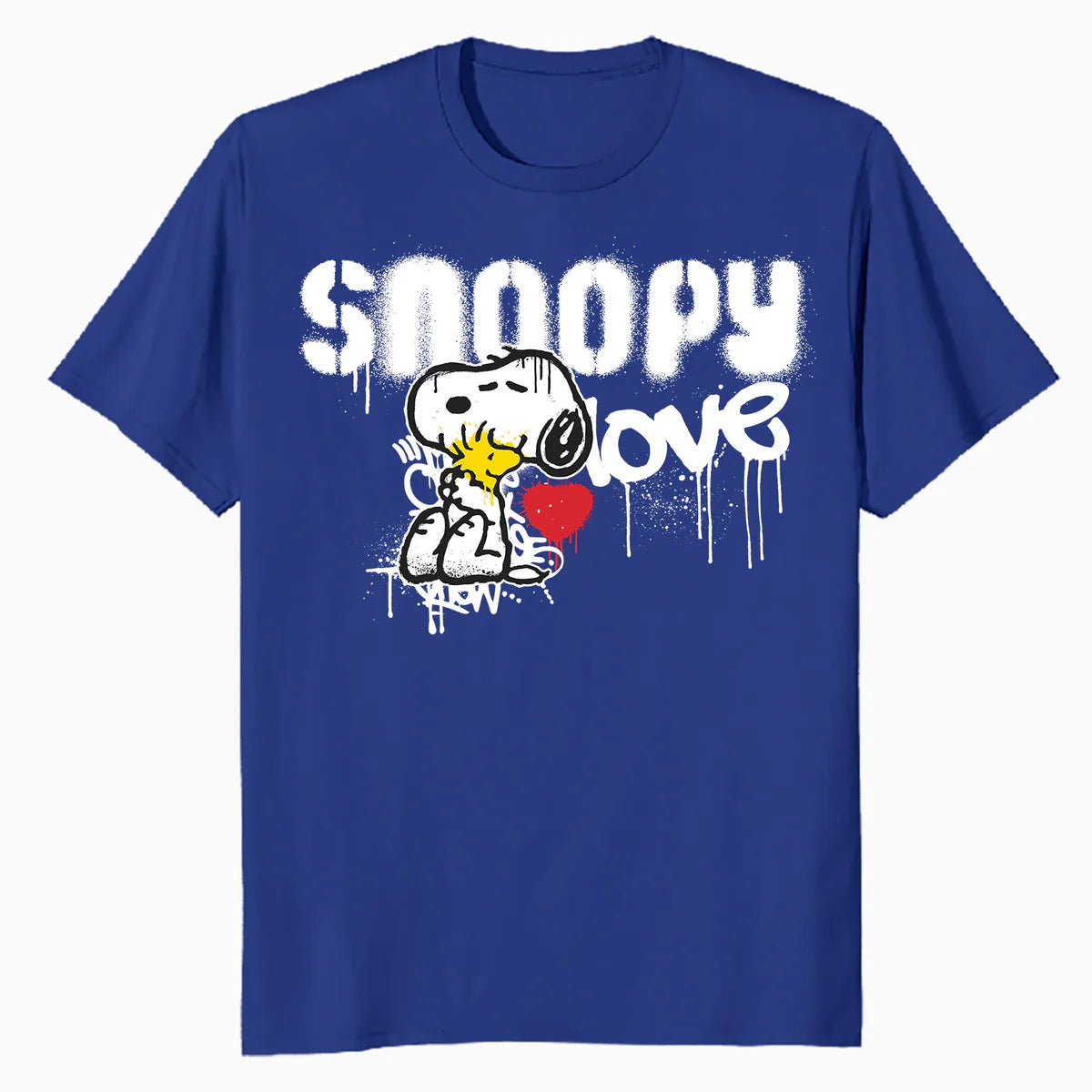 Peanuts Snoopy Love Woodstock Graffiti Retro 90s Street Art Official Men's T-Shirt